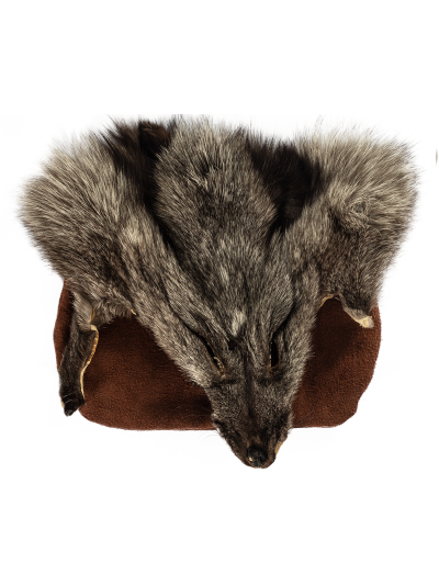Felltasche Graufuchs braunes Leder Front